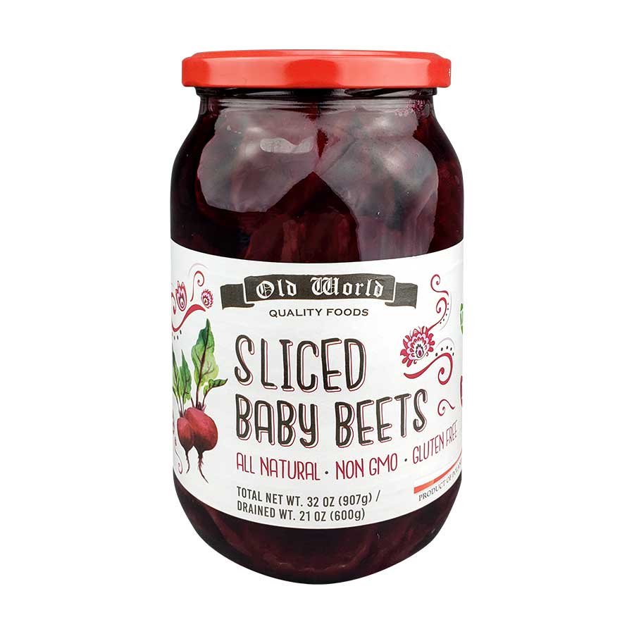 Sliced Baby Beets, 32 oz Old World Quality Foods