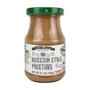 Old World Russian Style Mustard, 6.7 oz, Case of 6