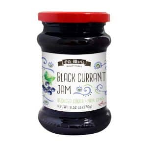 Old World Black Currant Fruit Jam, 9.52 oz Jar, Case of 6