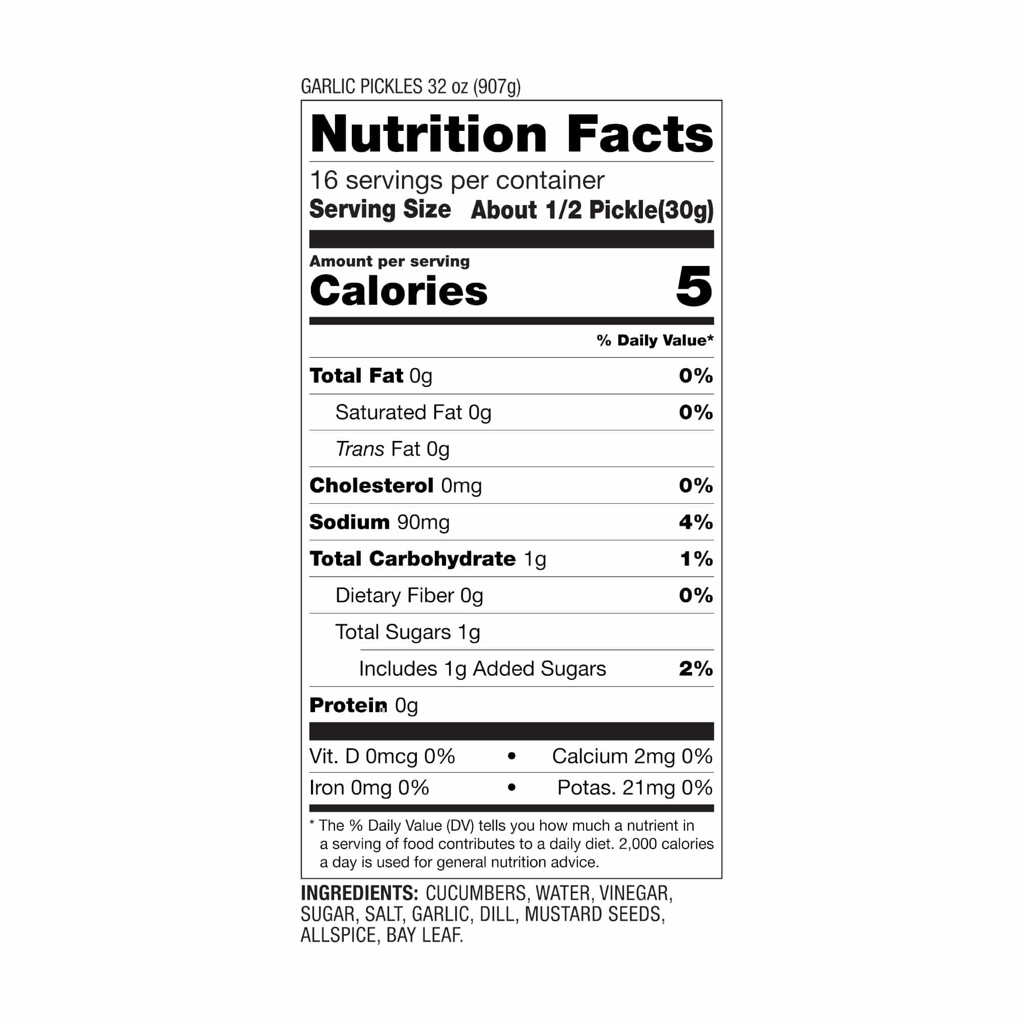 Garlic Pickles, 32 oz - Image 2